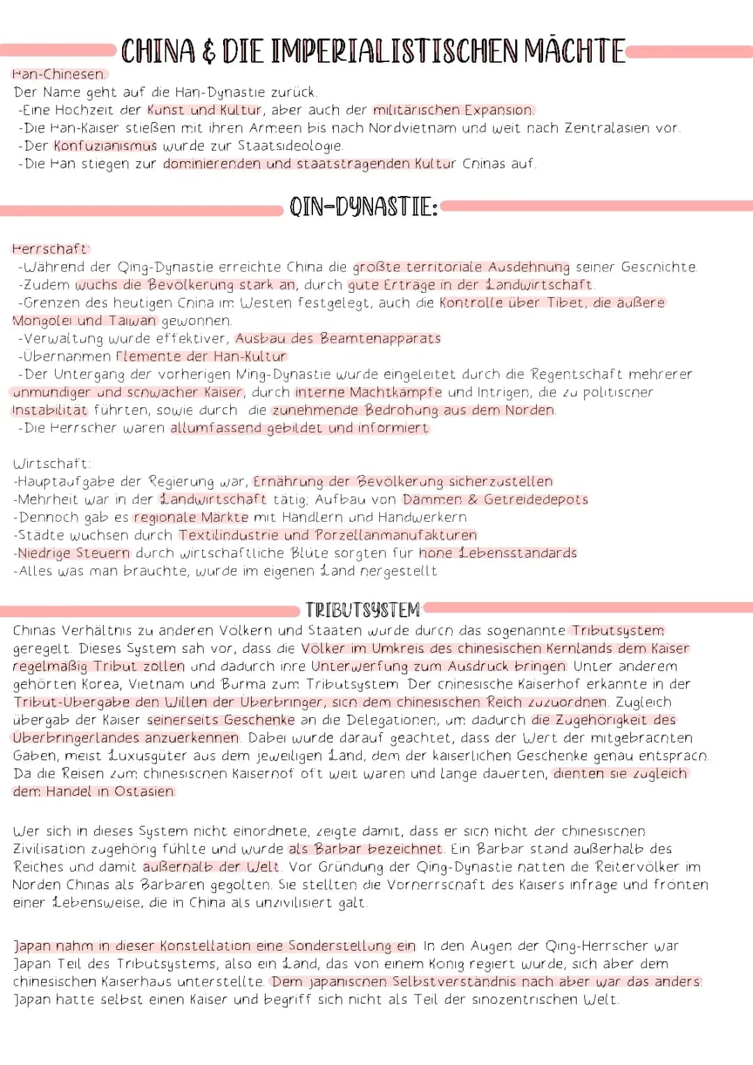 Qing-Dynastie: Kaiser, Karte und Ende - Opiumkriege und Konfuzianismus