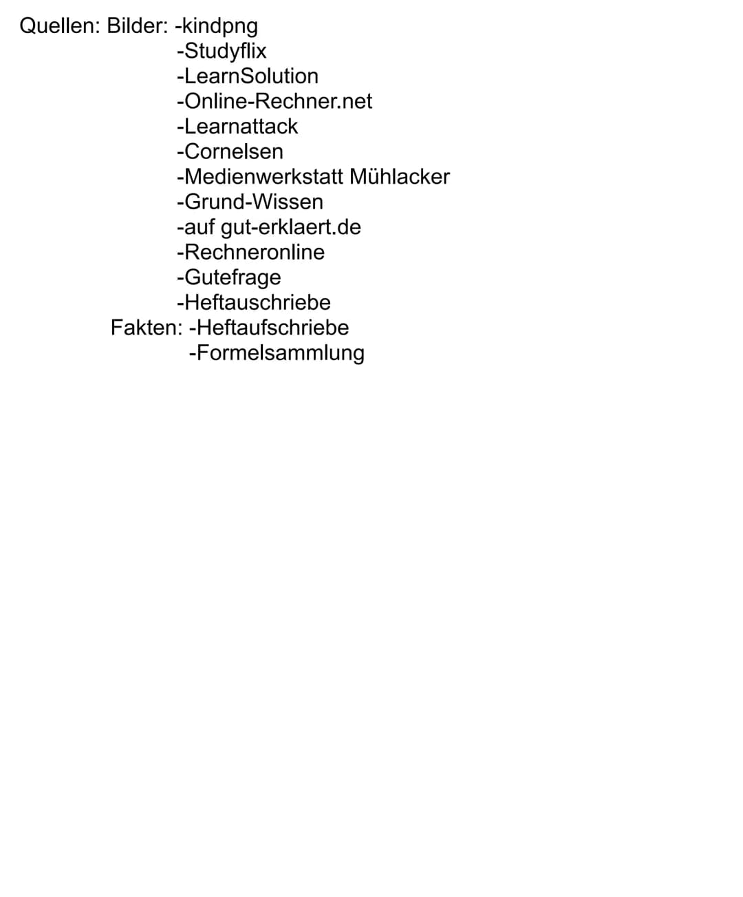 Zweidimensional:
Mathe Formeln
Quadrat
Rechteck
Parallelogramm
Ina
• Umfang: U= 4a
• Flächeninhalt: A=a·a
(Oder:A=a²)
Raute
• Umfang: U= 2(a