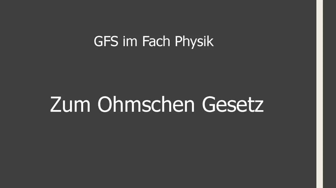 Ohmsches Gesetz einfach erklärt: Merksätze, Tabellen und Formeln für Kinder