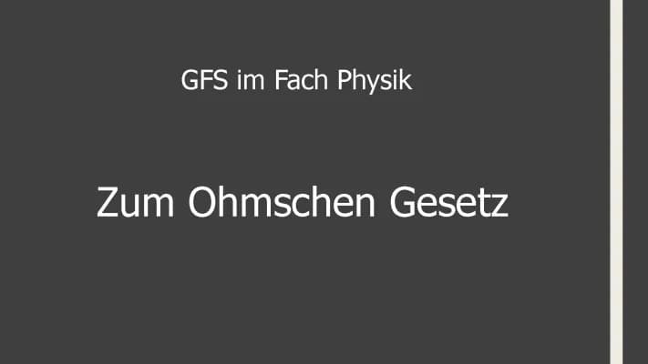 Know Ohmsches Gesetz thumbnail