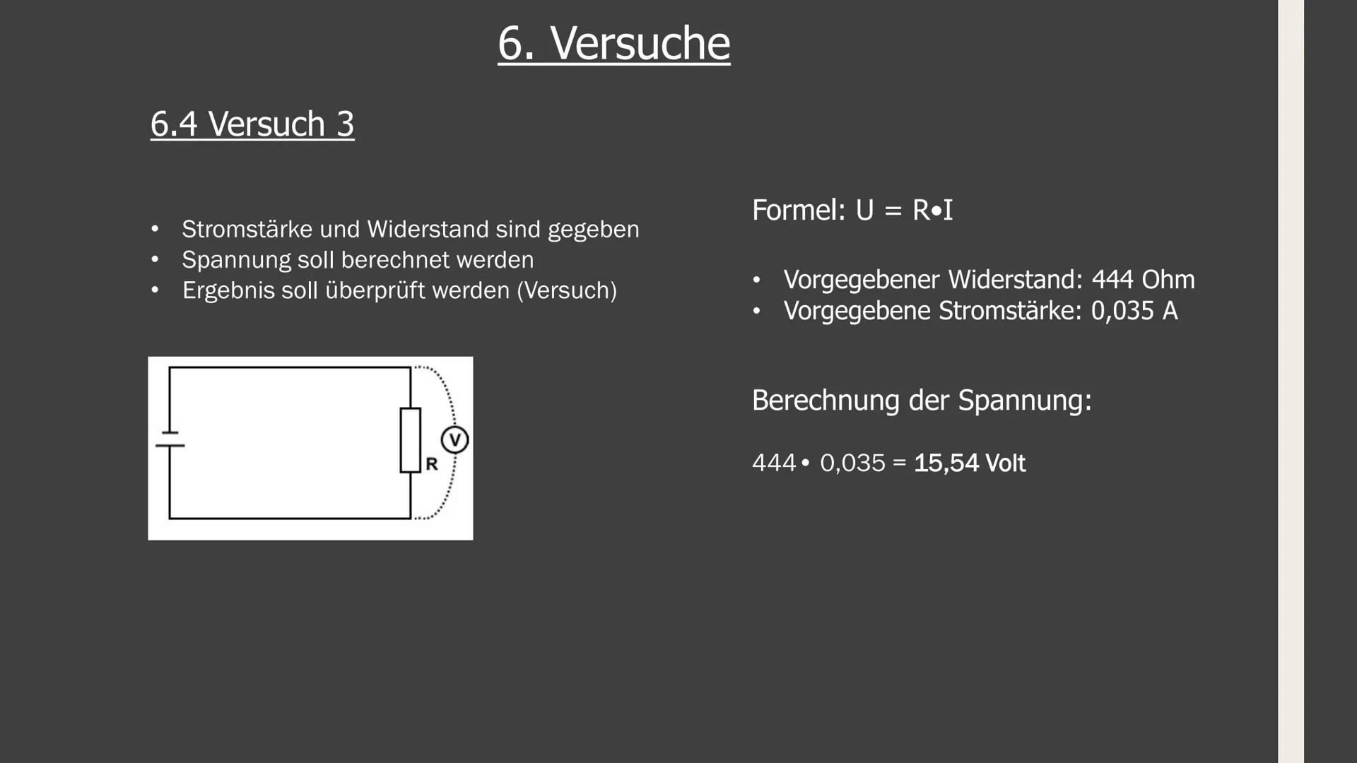 GFS im Fach Physik
Zum Ohmschen Gesetz 1. Elektrische Grundgrößen (Stromstärke und Spannung)
2. Zusammenhang zwischen diesen Größen
Aufbau:
