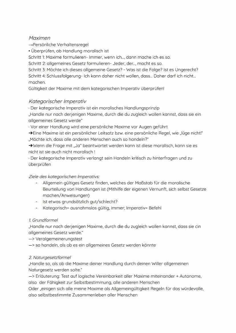 Kant und der Kategorische Imperativ
Biografie Kant:
Kant wurde am 22. April. 1724 in Königsberg geboren
Ging bereits als 8-jähriger auf das 