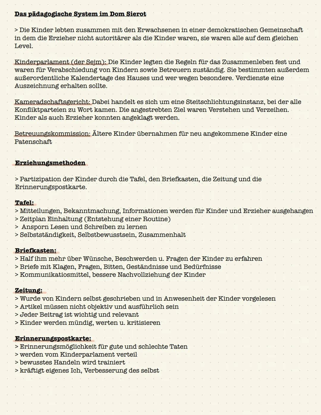Das reformpädagogische Konzept – Janusz Korczak
> Entwickelte partizipative Pädagogik, Demokratiepädagogik - Kinder sind ernst zu nehmen,
Re