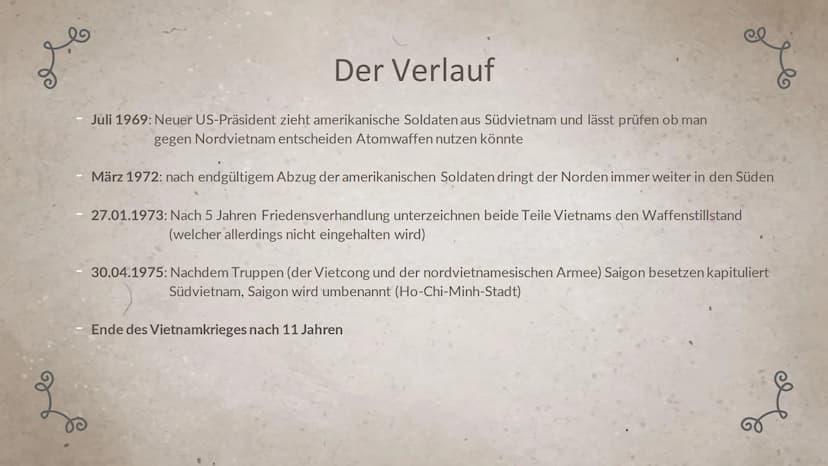 L
2
Klasse 10
Der
Vietnamkrieg
1955 bis 1975
део r
2
01
Grundinfos
04
Folgen
02
Ursache
05
Quellen
03
Verlauf 01
Grundinformationen
& Le
Gru