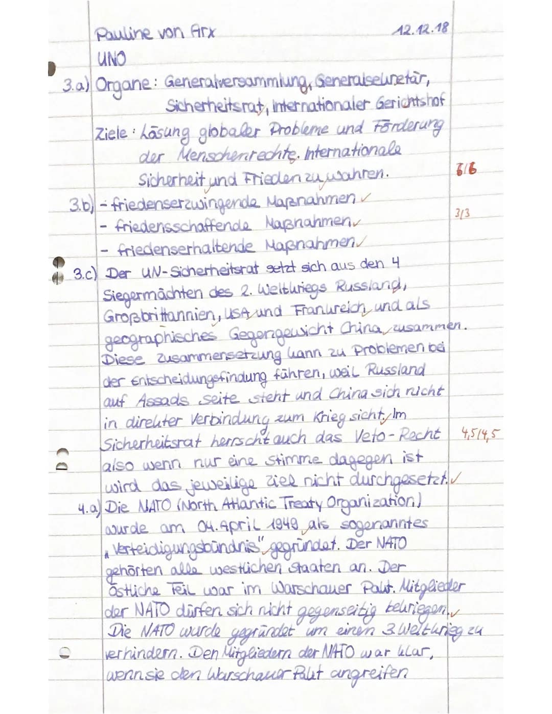 Powi
R 10b
Test Nummer 1 zum Thema Internationale Beziehungen": Syrien-Konflikt
Name: Pauline von Arx
Punkte: 41,5/43,5
Aufgabe 1: Chronolog