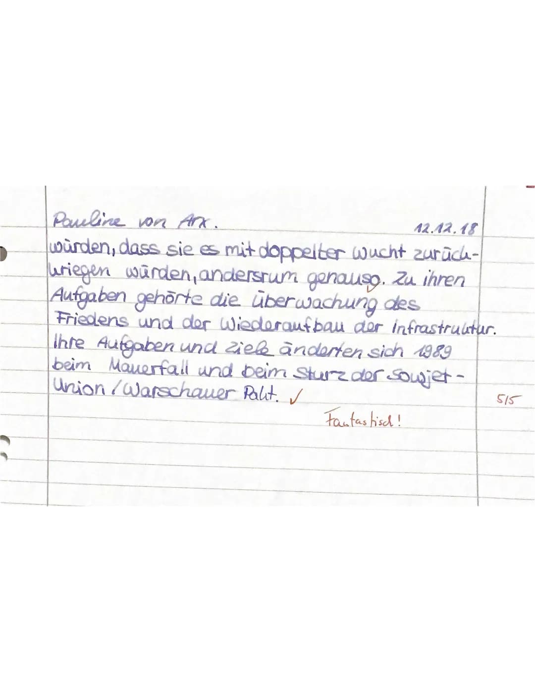 Powi
R 10b
Test Nummer 1 zum Thema Internationale Beziehungen": Syrien-Konflikt
Name: Pauline von Arx
Punkte: 41,5/43,5
Aufgabe 1: Chronolog