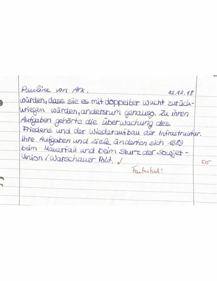 Powi
R 10b
Test Nummer 1 zum Thema Internationale Beziehungen": Syrien-Konflikt
Name: Pauline von Arx
Punkte: 41,5/43,5
Aufgabe 1: Chronolog