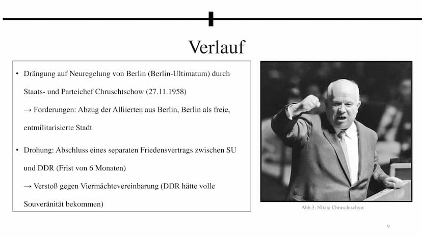 Die 2. Berlin Krise und Kuba Krise
Abb. 1: Beginn Bau der Berliner Mauer
Abb. 2: Fidel Castro und Nikita Chruschtschow 2. Berlin Krise
27.11