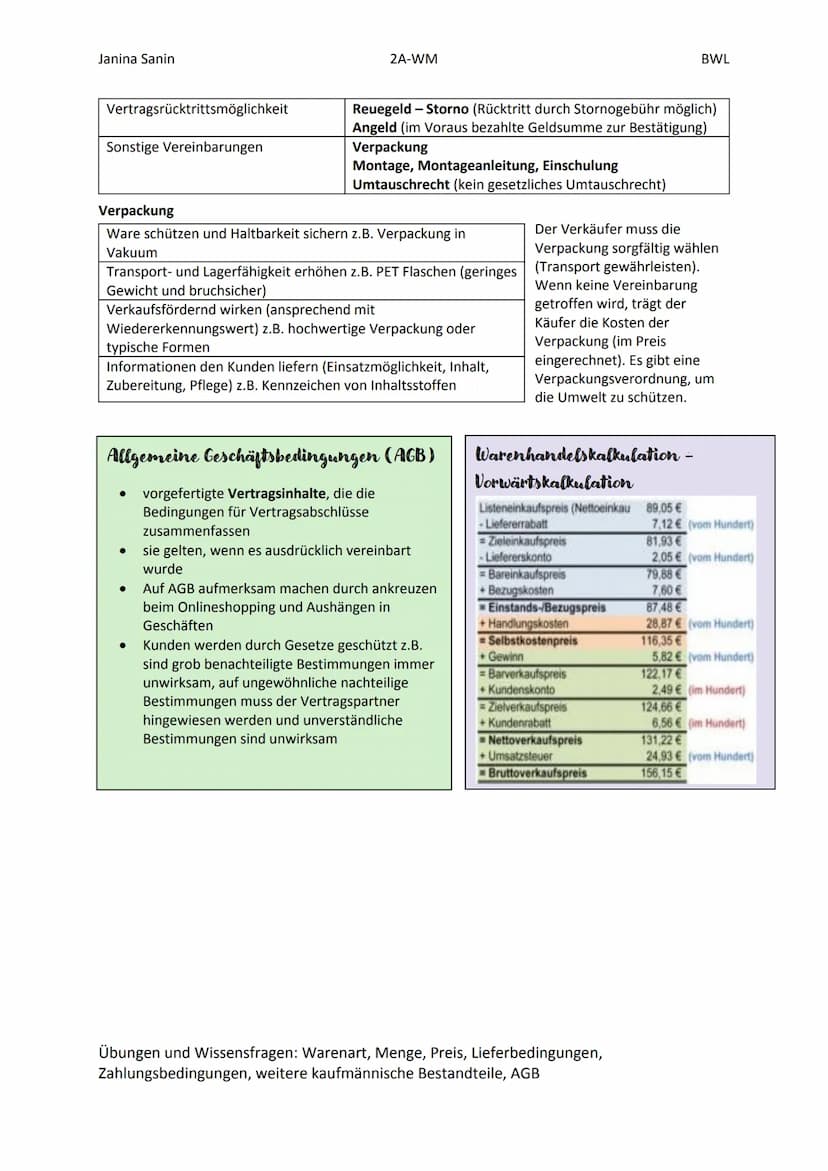 Janina Sanin
Gesetzliche Bestandteile
WARENART (QUALITÄT)
●
●
Bestandteile des
Kaufvertrages
-Besichtigung
-Beschreibung und Abbildung
fungi