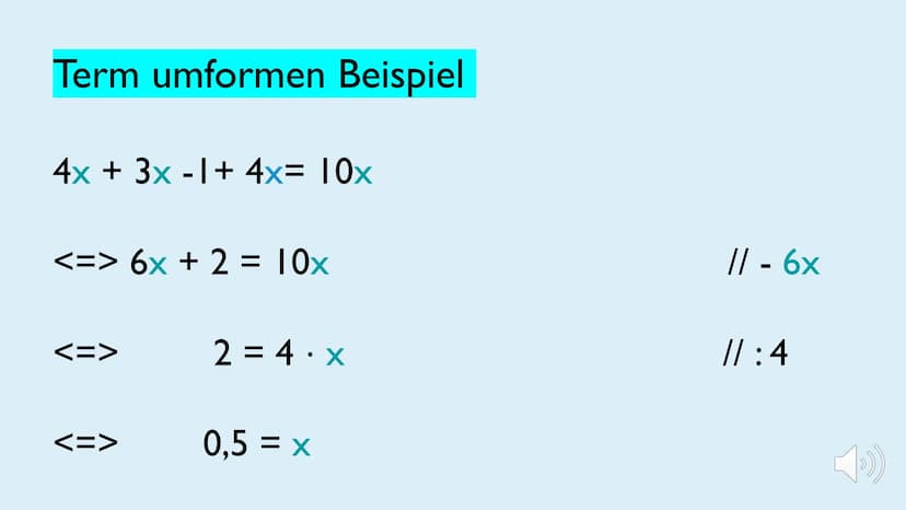 TERMUMFORMUNG
ZE
2
mush
Von: Hanna & Amelie
››) Was ist in einem Term?
In den Termen dürfen alle Sachen drinnen sein mit denen man
Rechnen k