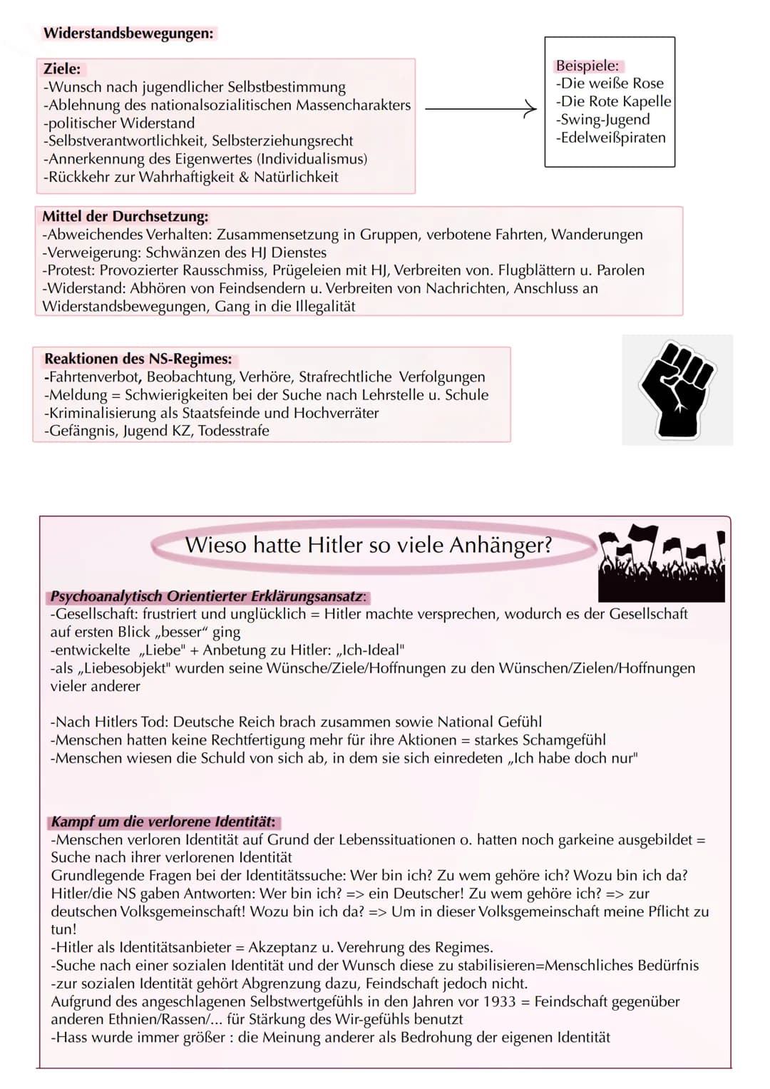 Erzichung im Nationalsozialismus
4 Grundprinzipien der NS-Pädagogik:
Rassenprinzip:
-Rasse gilt als angeboren: bestimmt die Wertigkeit des M