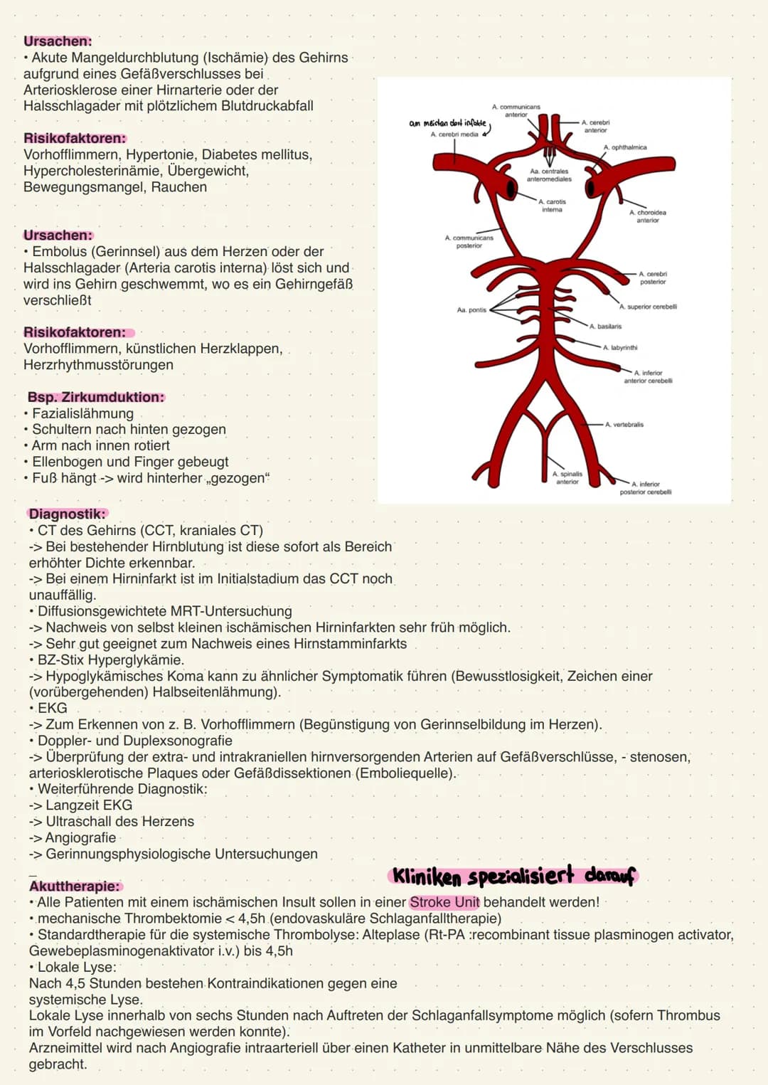 Definition:
• Untergang von Hirngewebe mit bleibenden
neurologischen Defiziten
• Sauerstoffmangel im umliegenden Gewebe =
Penumbra (kann dur