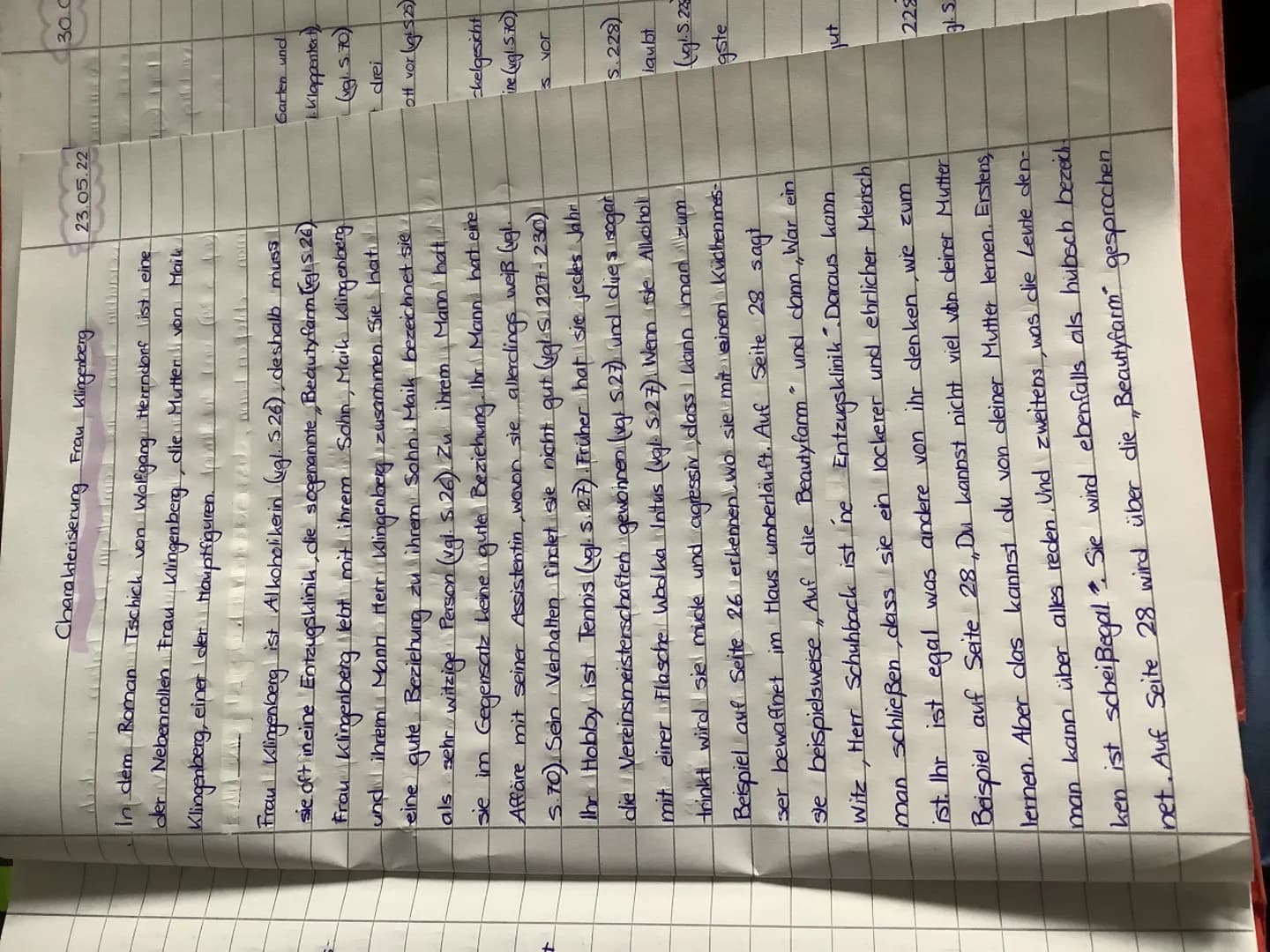woraufhin dann
eine Team kollegin, Das haben sie doch
woraus
gar
nicht nötigu Frau Klingenberg" meint. Frau Klingenberg
wohnt mit ihrer Fami