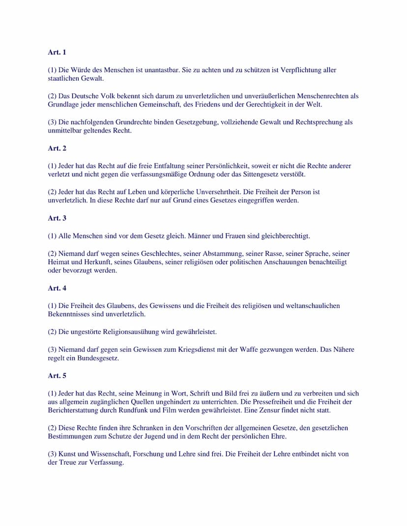Die Top 5 Ideen der Aufklärung
Glaubensfreiheit
● Gesellschaftsvertrag
● Gewaltenteilung
Menschenrechte
● Beweisen statt Glauben und eigenen