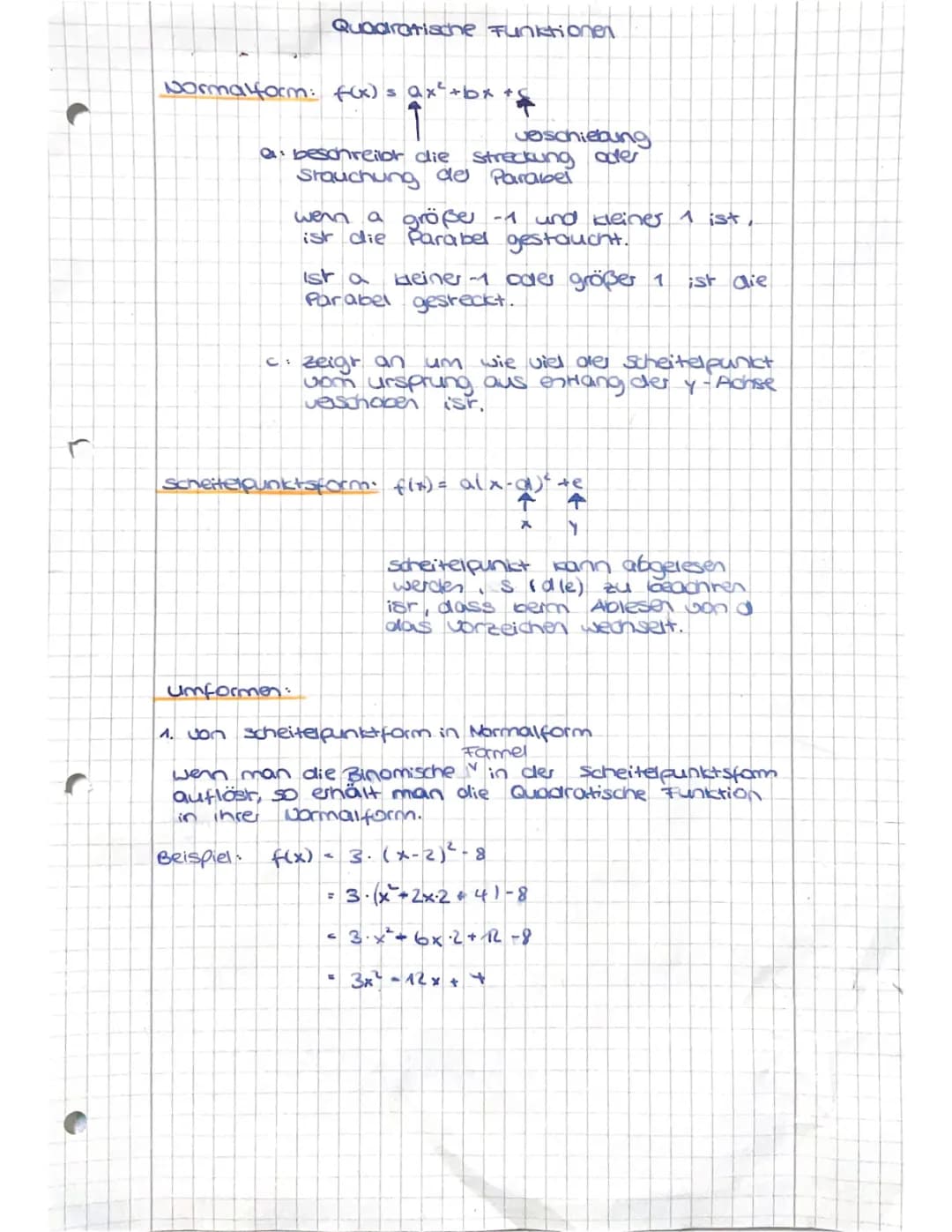  Quadratische Funktion 