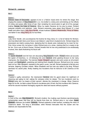 Know Shakespeare's Richard III - summary thumbnail