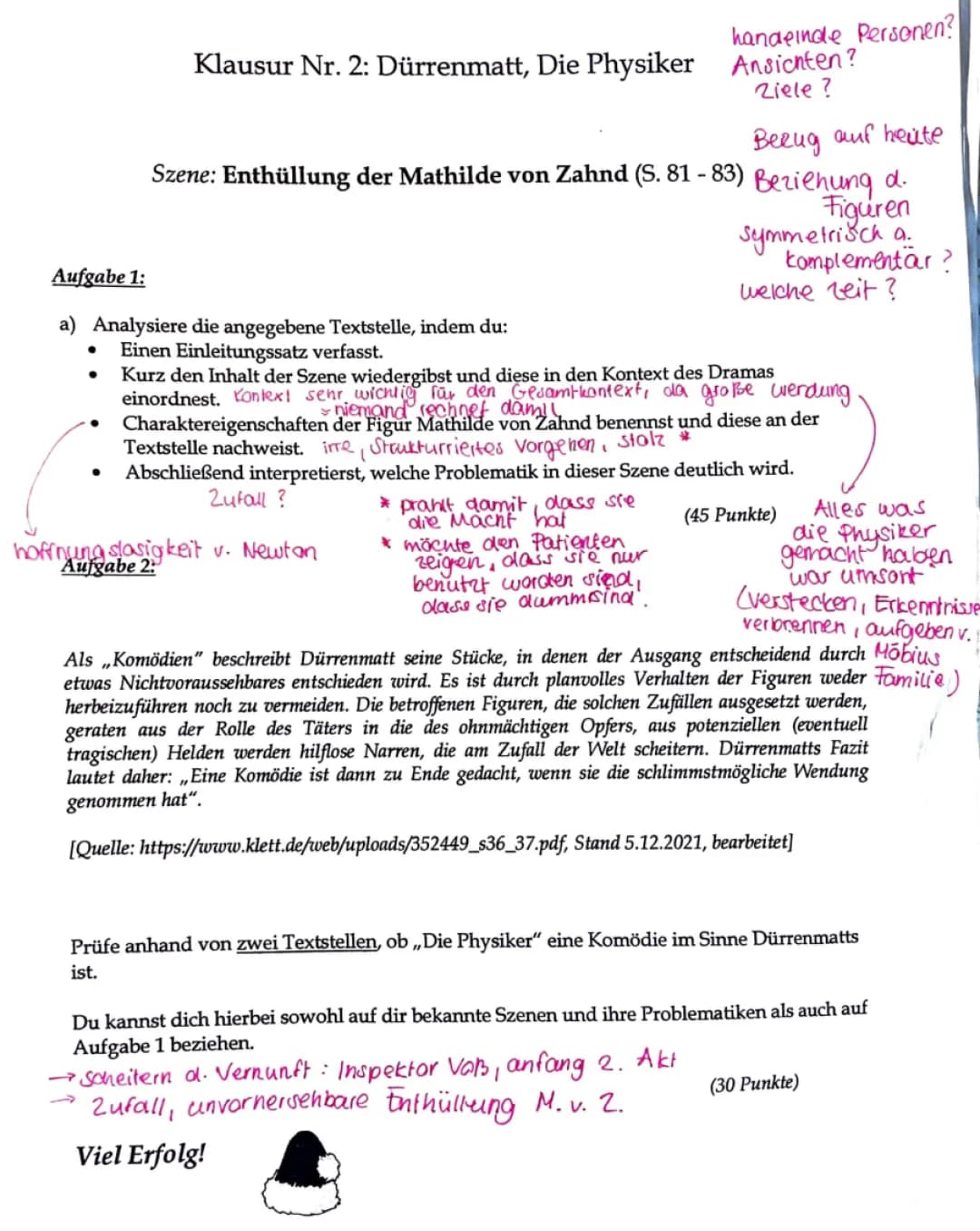 Die Physiker Textanalyse