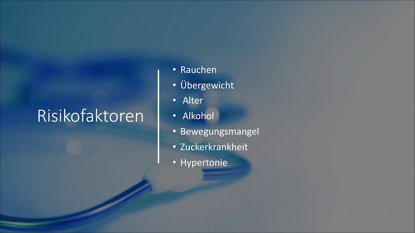 H
Schlaganfall
psdesign1 - Fotolia Was ist ein
Schlaganfall
und welche
Ursachen gibt
es?
Lateinisch: ,,Apoplex" genannt
Ist eine Erkrankung 