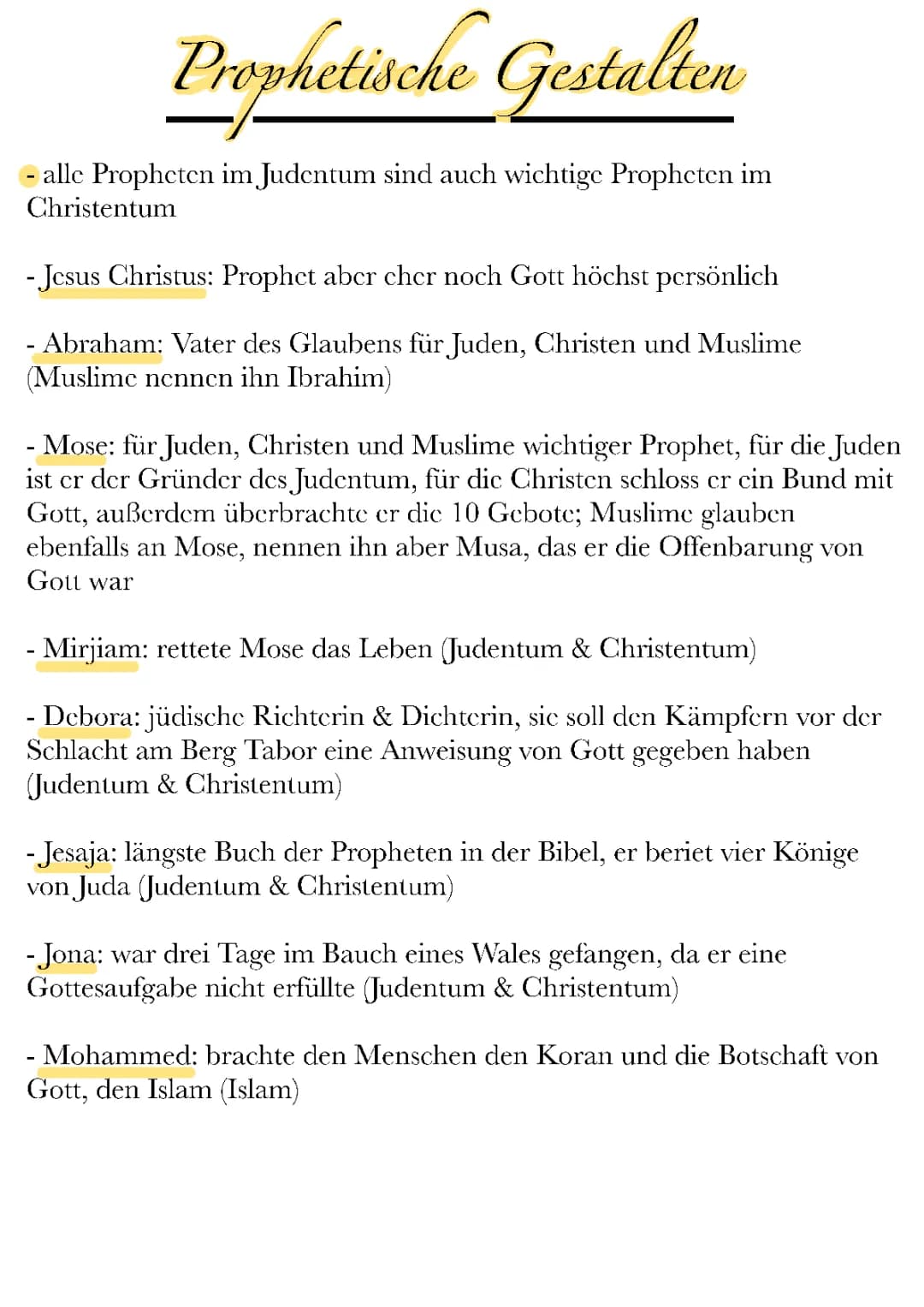 Prophetische Gestalten