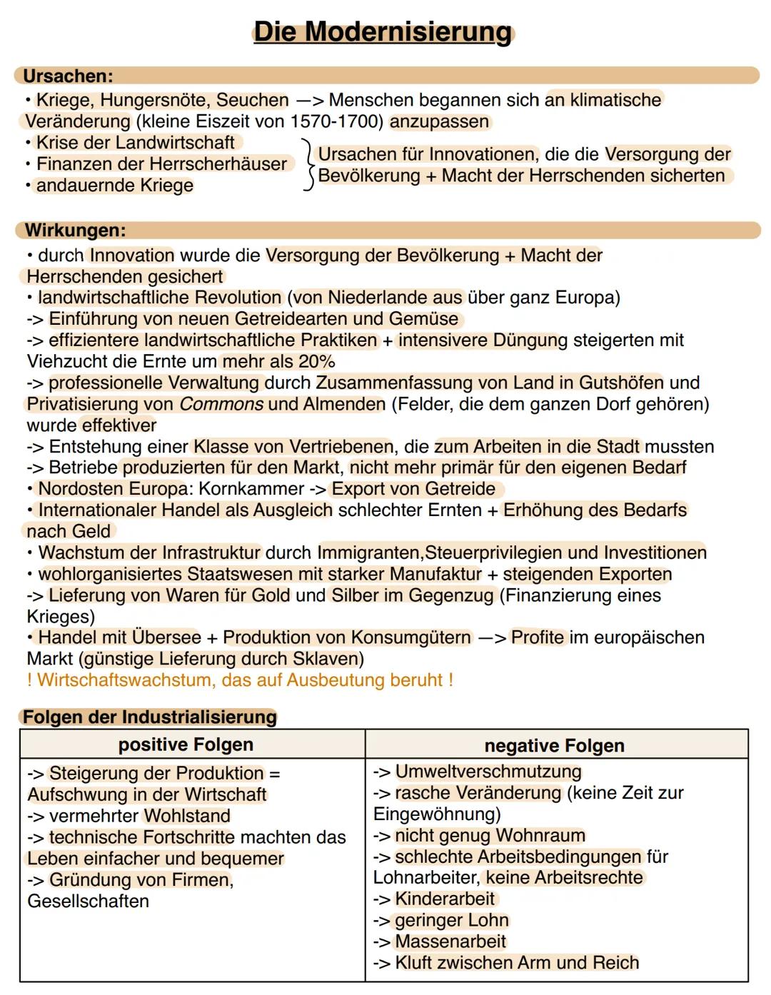 Zeitraum: Ende 18. Jhd - das „lange" 19. Jhd - beginnendes 20. Jhd
Doppelrevolution: 1. industrielle Revolution
Charakteristika: beschleunig
