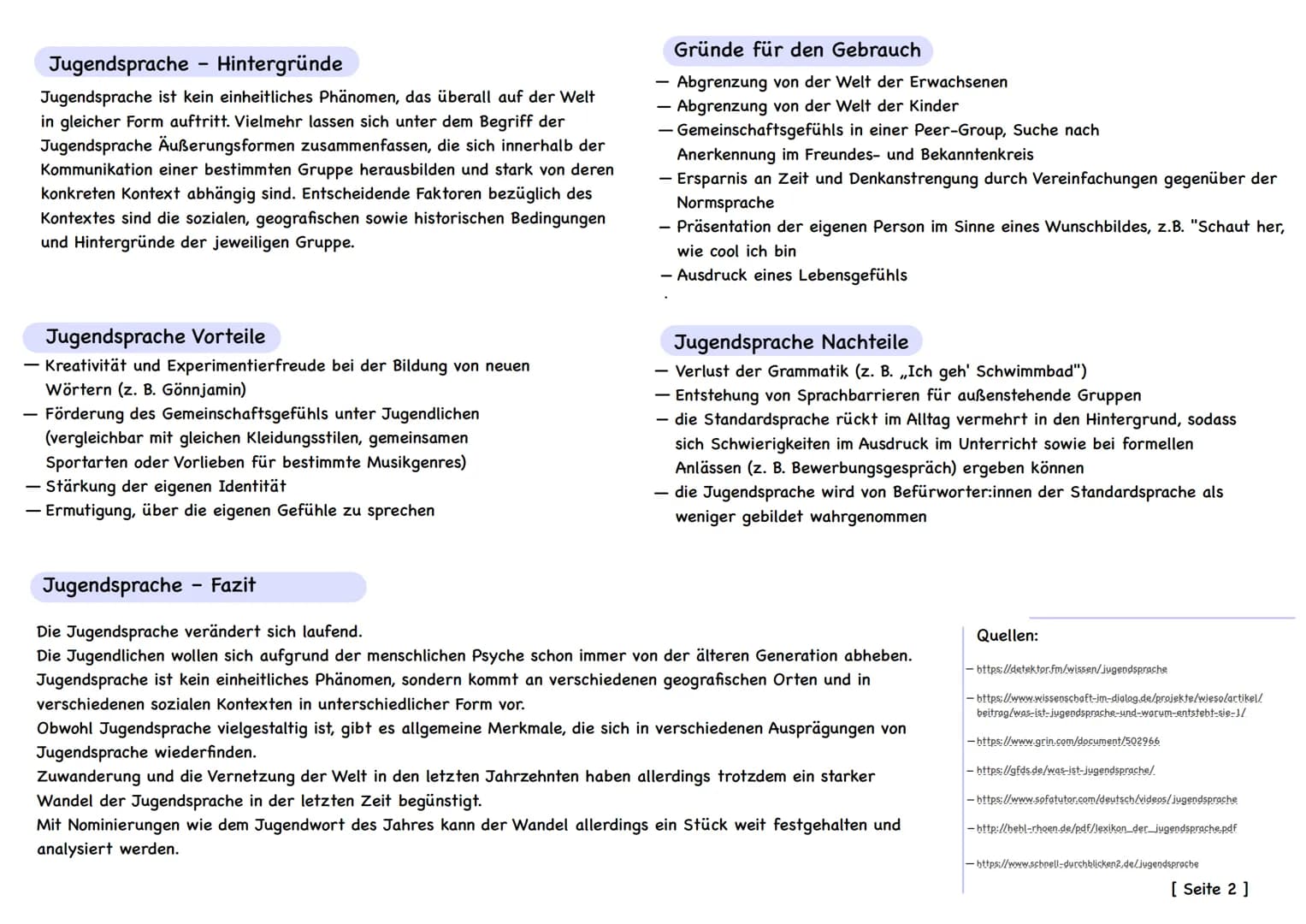 SPRACHWANDEL DURCH JUGENDSPRACHE
Jugendsprache ist eine Sprechweise, die von Jugendlichen verwendet wird. Innerhalb der sozialen Gruppen von