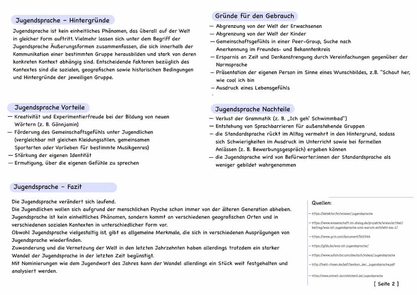 SPRACHWANDEL DURCH JUGENDSPRACHE
Jugendsprache ist eine Sprechweise, die von Jugendlichen verwendet wird. Innerhalb der sozialen Gruppen von