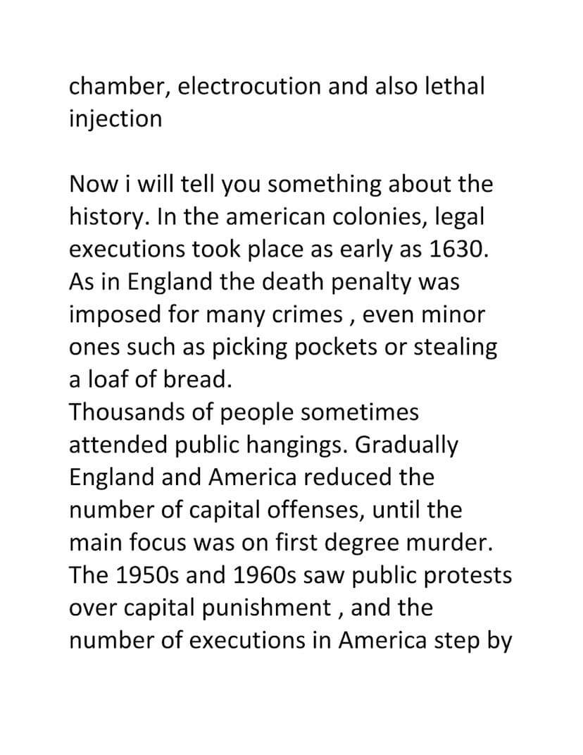 Death penalty
United States
DEATH PENALTY My presentation is about the death
penalty in the United States.
Table of contents
Worldwide there