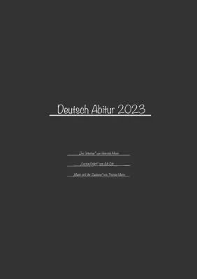 Know Deutsch Abitur 2023 Pflichtlektüren thumbnail