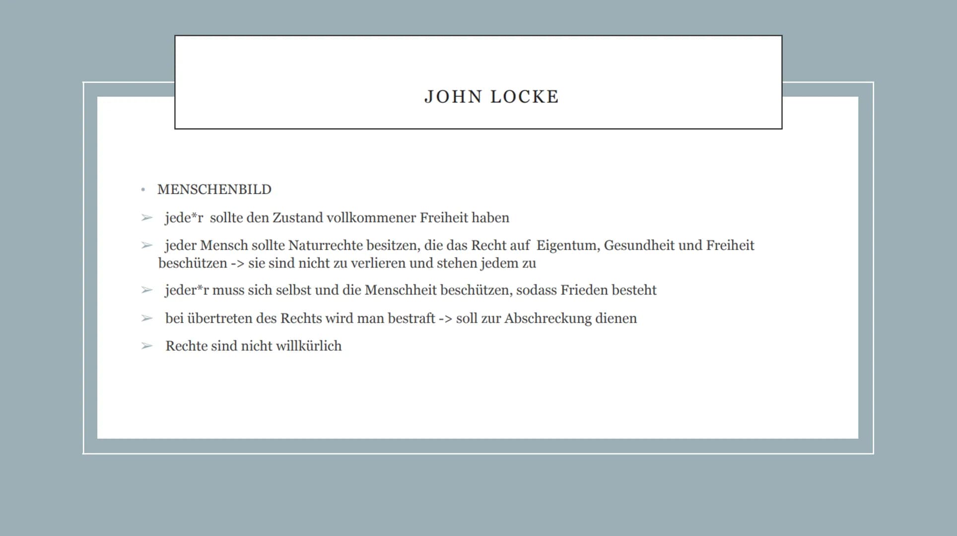 WELCHES MENSCHENBILD VERTRATEN DIE PHILOSOPHEN DER
AUFKLÄRUNG UND WAREN IHRE IDEEN EIN HISTORISCHER NEUANFANG?
von Pauline
EF JOHN LOCKE
MEN