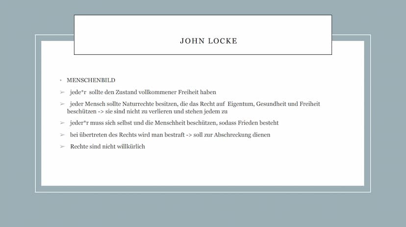 WELCHES MENSCHENBILD VERTRATEN DIE PHILOSOPHEN DER
AUFKLÄRUNG UND WAREN IHRE IDEEN EIN HISTORISCHER NEUANFANG?
von Pauline
EF JOHN LOCKE
MEN