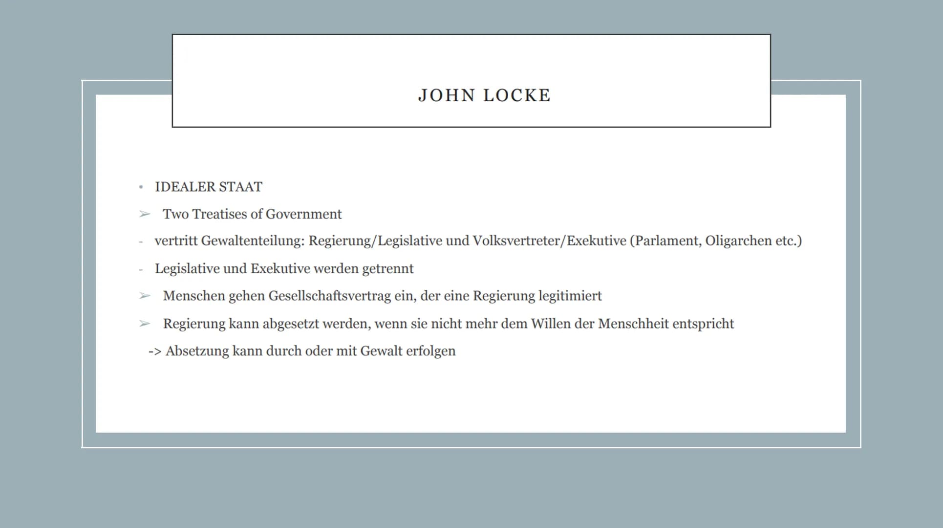 WELCHES MENSCHENBILD VERTRATEN DIE PHILOSOPHEN DER
AUFKLÄRUNG UND WAREN IHRE IDEEN EIN HISTORISCHER NEUANFANG?
von Pauline
EF JOHN LOCKE
MEN