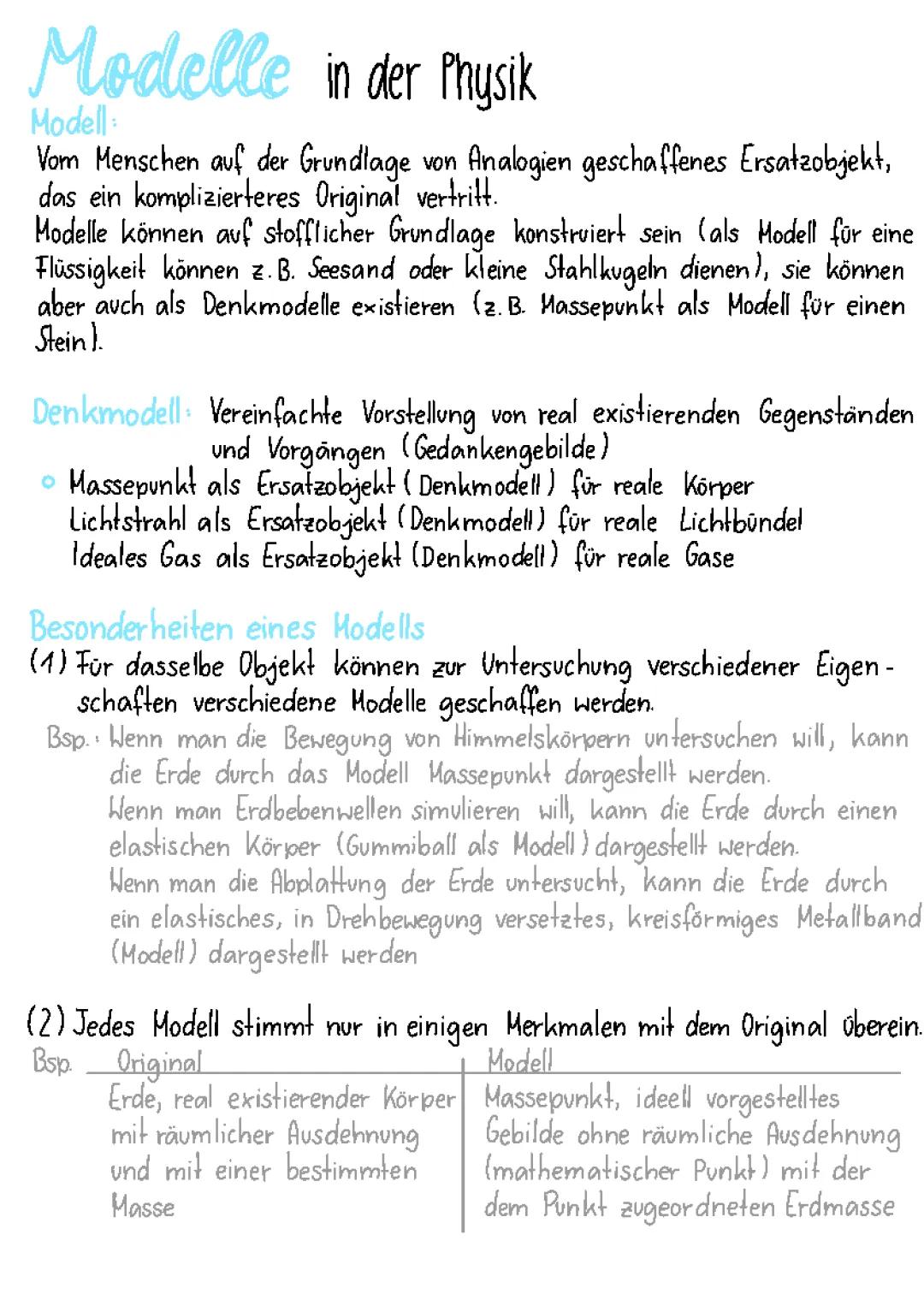 Coole Modelle in der Physik: Beispiele und mehr!