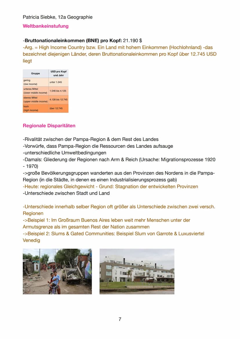 Patricia Siebke, 12a Geographie
Klausurersatzleistung - Länderportrait von Argentinien
Grundlegende Landesinformationen
Ländername: Repúblic