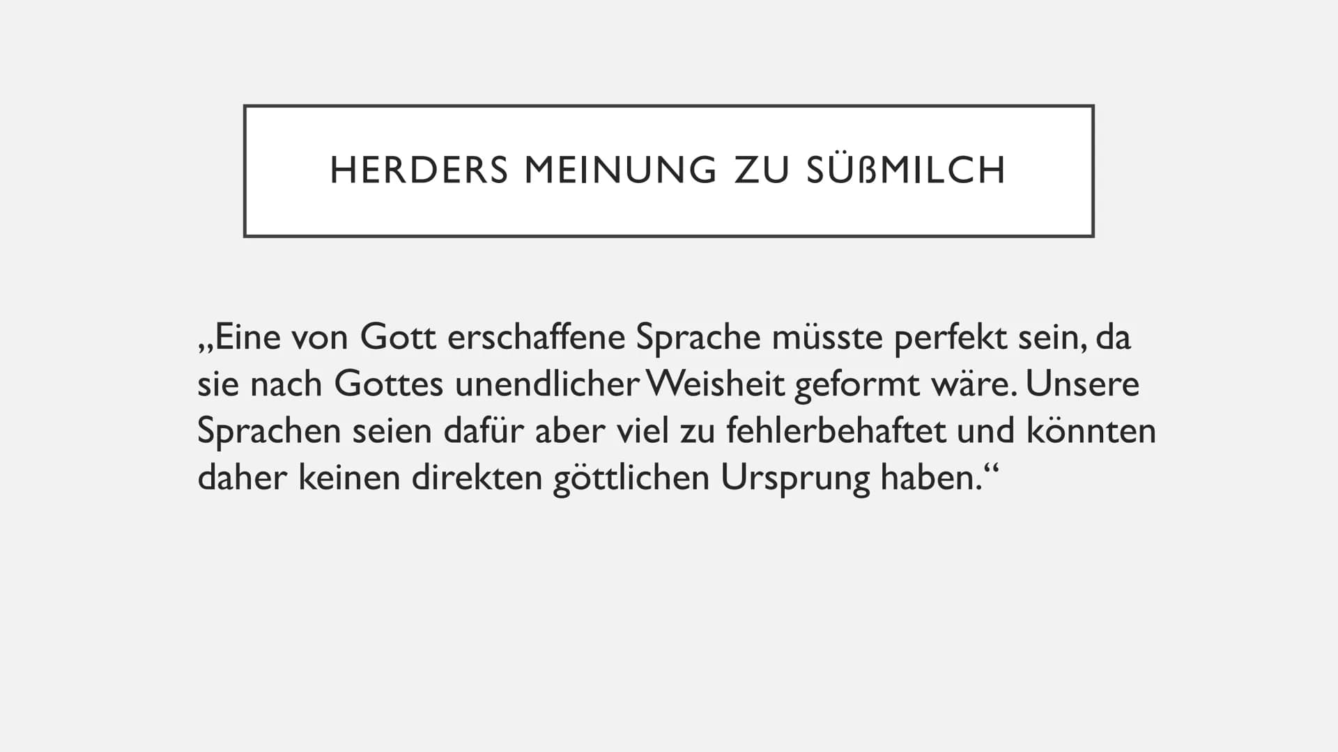 SPRACHURSPRUNGSTHEORIEN
David ●
●
●
●
●
INHALT
Johann Peter Süßmilch
Johann Gottfried Herder
Étienne Bonnot de Condillac
Jean-Jacques Rousse