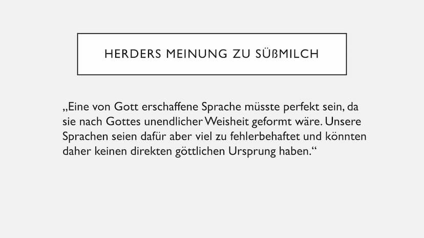 SPRACHURSPRUNGSTHEORIEN
David ●
●
●
●
●
INHALT
Johann Peter Süßmilch
Johann Gottfried Herder
Étienne Bonnot de Condillac
Jean-Jacques Rousse