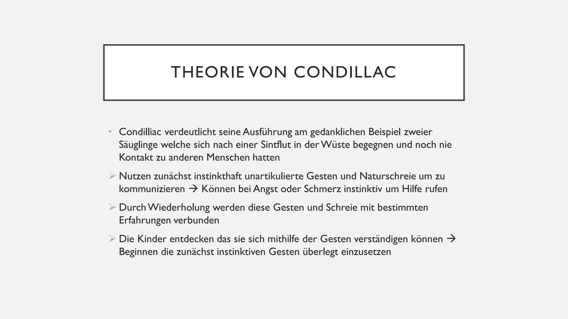 SPRACHURSPRUNGSTHEORIEN
David ●
●
●
●
●
INHALT
Johann Peter Süßmilch
Johann Gottfried Herder
Étienne Bonnot de Condillac
Jean-Jacques Rousse