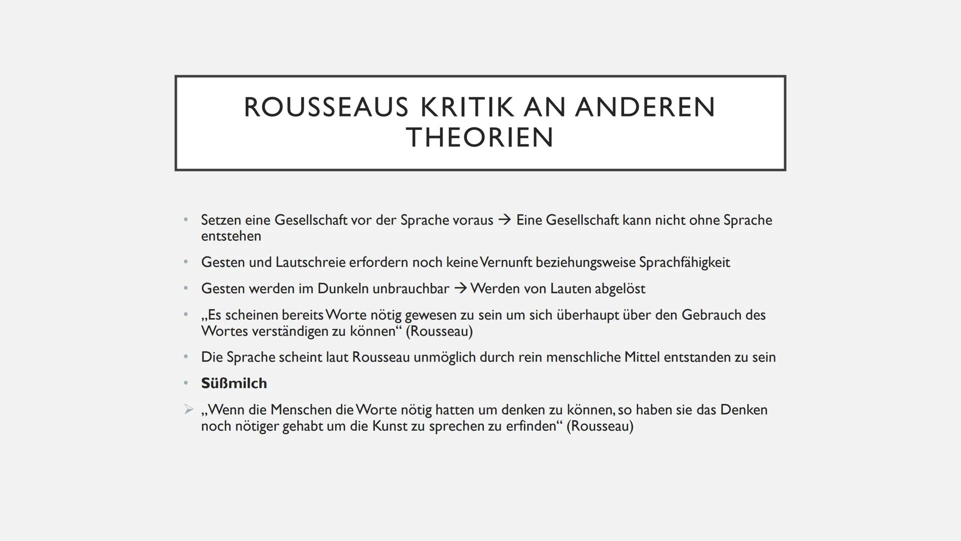 SPRACHURSPRUNGSTHEORIEN
David ●
●
●
●
●
INHALT
Johann Peter Süßmilch
Johann Gottfried Herder
Étienne Bonnot de Condillac
Jean-Jacques Rousse