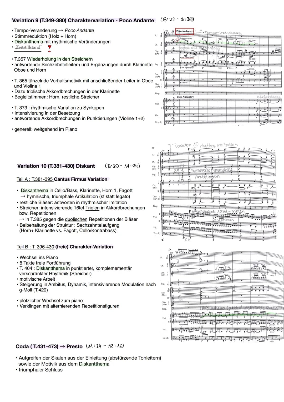 Beethoven - Symphonie Nr. 3 in Es → Eroica
Der Stilwandel um 1750: vom Barock zur Wiener Klassik
• Emotionen
• Emotionale Widersprüche
• Fre