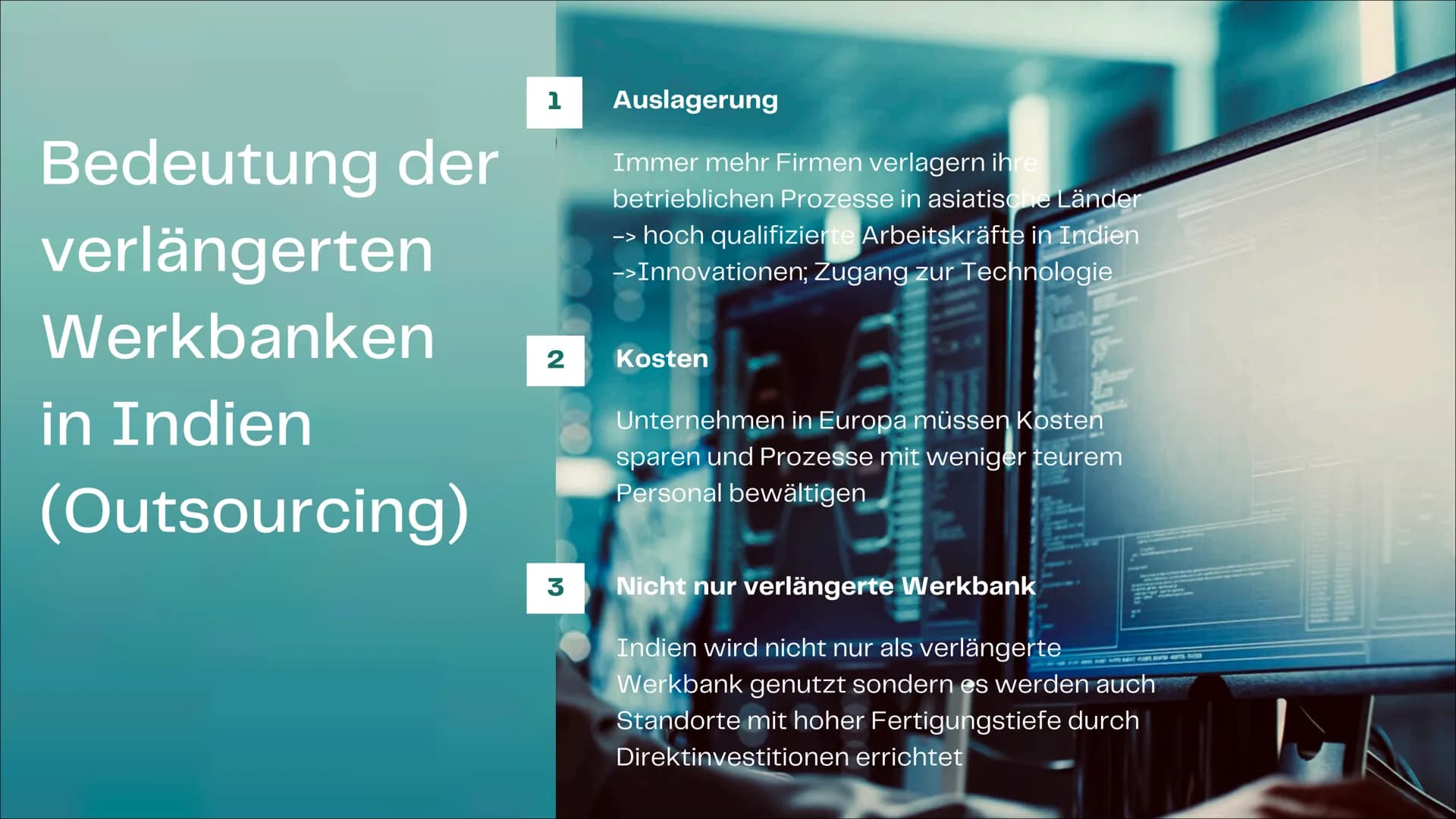 20
Der IT-Standort
Hyderabad
Welche Standortbedingungen für die IT-Industrie
gibt es und wie sehen die Strukturen aus?
Wie entwickelt sich d