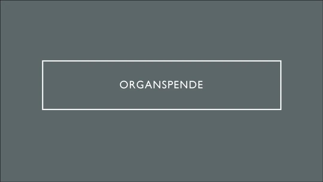 Organspende 