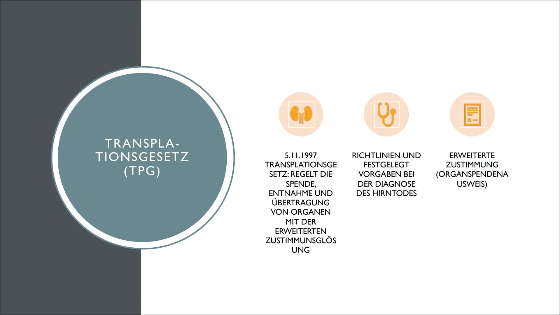 ORGANSPENDE GLIEDERUNG
●
●
●
●
●
Geschichte
Fakten, Zahlen & Graphiken
Was kann gespendet werden
Voraussetzungen für eine Organspende
Christ