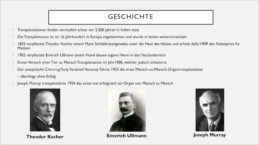 ORGANSPENDE GLIEDERUNG
●
●
●
●
●
Geschichte
Fakten, Zahlen & Graphiken
Was kann gespendet werden
Voraussetzungen für eine Organspende
Christ