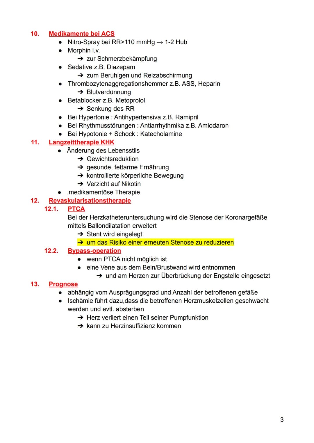 1.
2.
3.
4.
Koronare Herzkrankheit - KHK
Definition
Bei der KHK kommt es durch atherosklerotische Veränderungen in den
Koronararterien zu ei