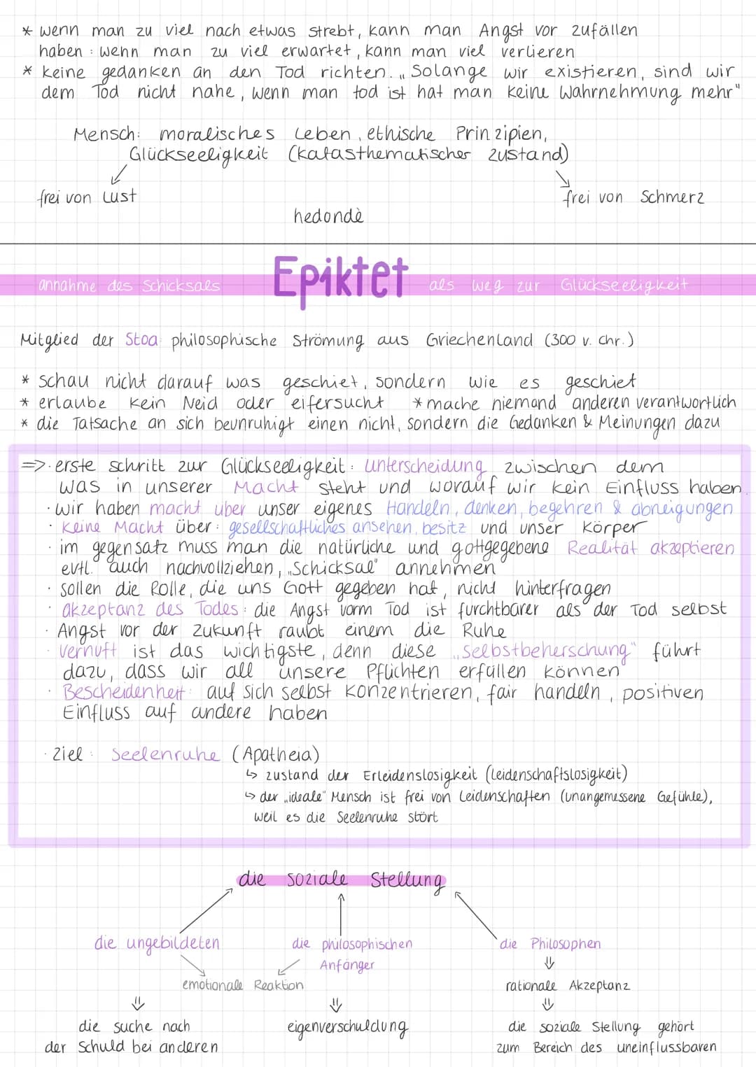 
<p>Aristoteles' Ziel war es, das Glückliche zu erreichen. Er betrachtete die Tugend als wertvolle anerkannte Handlung oder Fähigkeit, die d