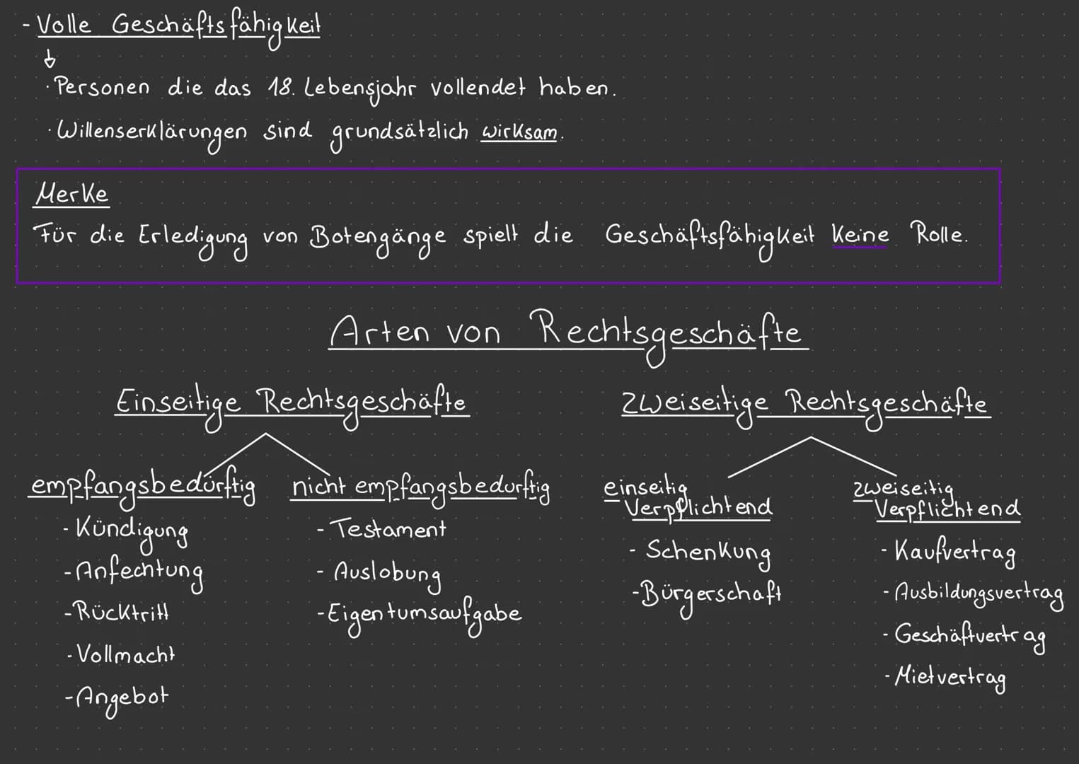 Rechtsfähigkeit
von Personen (Rechtssubjekten), Träger von Rechten und Pflichten zu sein
Definition:
Fähigkeit
Natürliche Person Juristische