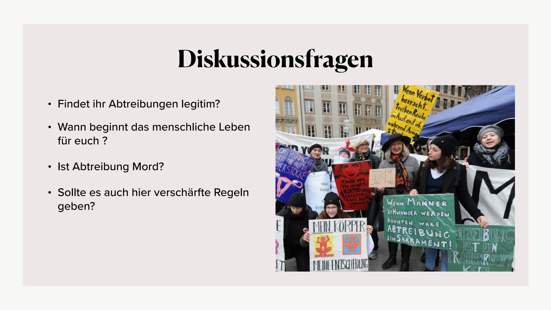 Schwangerschaftsabbrüche -
ethisch vertretbar? Allgemeine Informationen
Bis wann sind Abtreibungen möglich?
Methoden & Komplikationen
Kosten