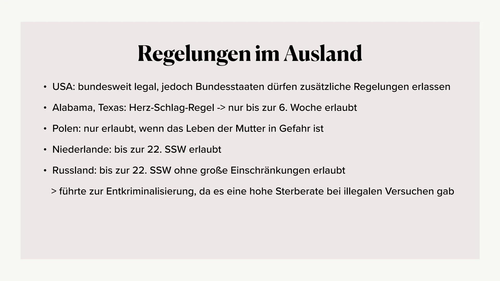 Schwangerschaftsabbrüche -
ethisch vertretbar? Allgemeine Informationen
Bis wann sind Abtreibungen möglich?
Methoden & Komplikationen
Kosten