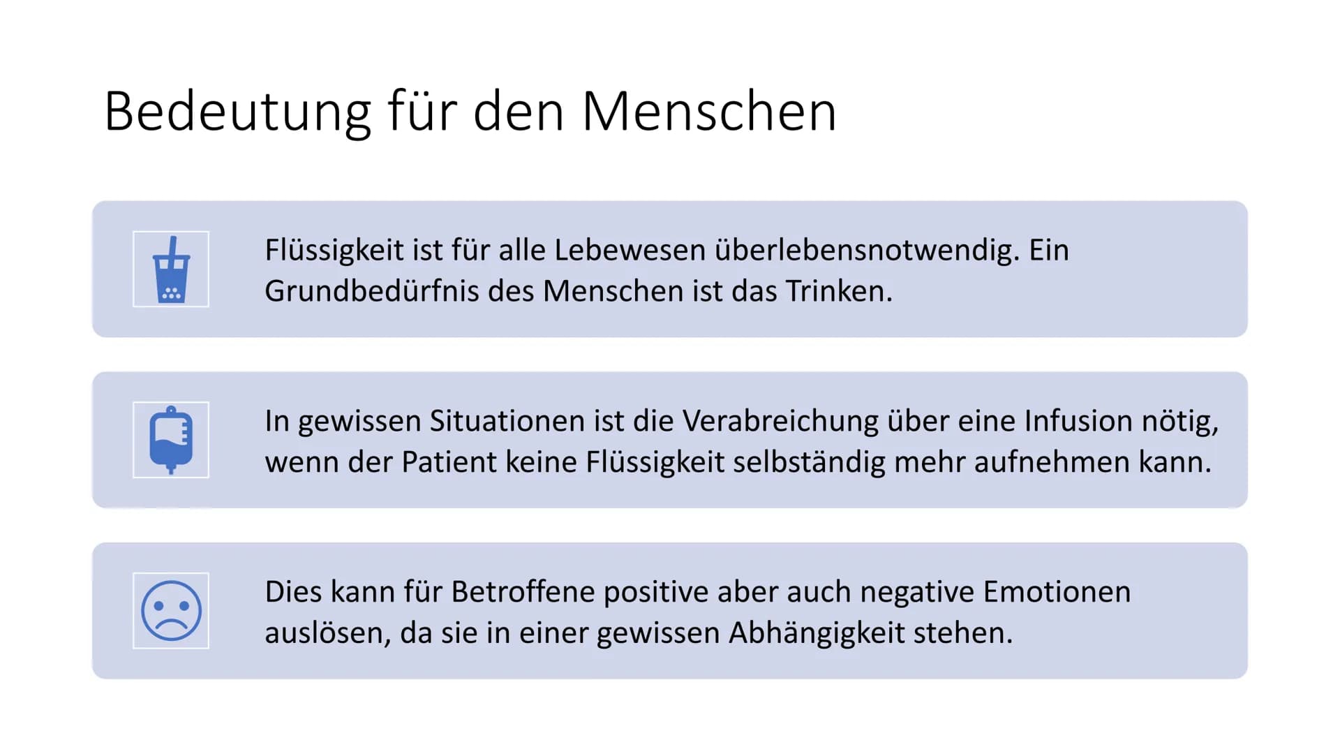 Infusionen ohne medikamentöse Zusätze richten
und bei bestehendem peripher venösem Zugang
verabreichen und
Infusionen mit bestehenden medika
