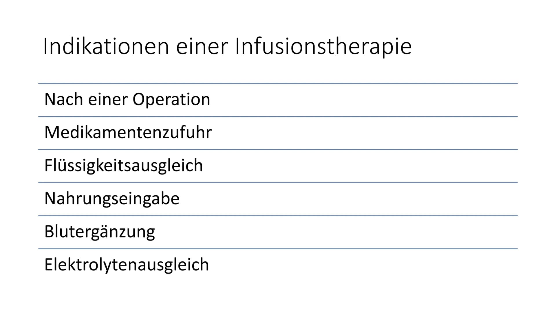 Infusionen ohne medikamentöse Zusätze richten
und bei bestehendem peripher venösem Zugang
verabreichen und
Infusionen mit bestehenden medika
