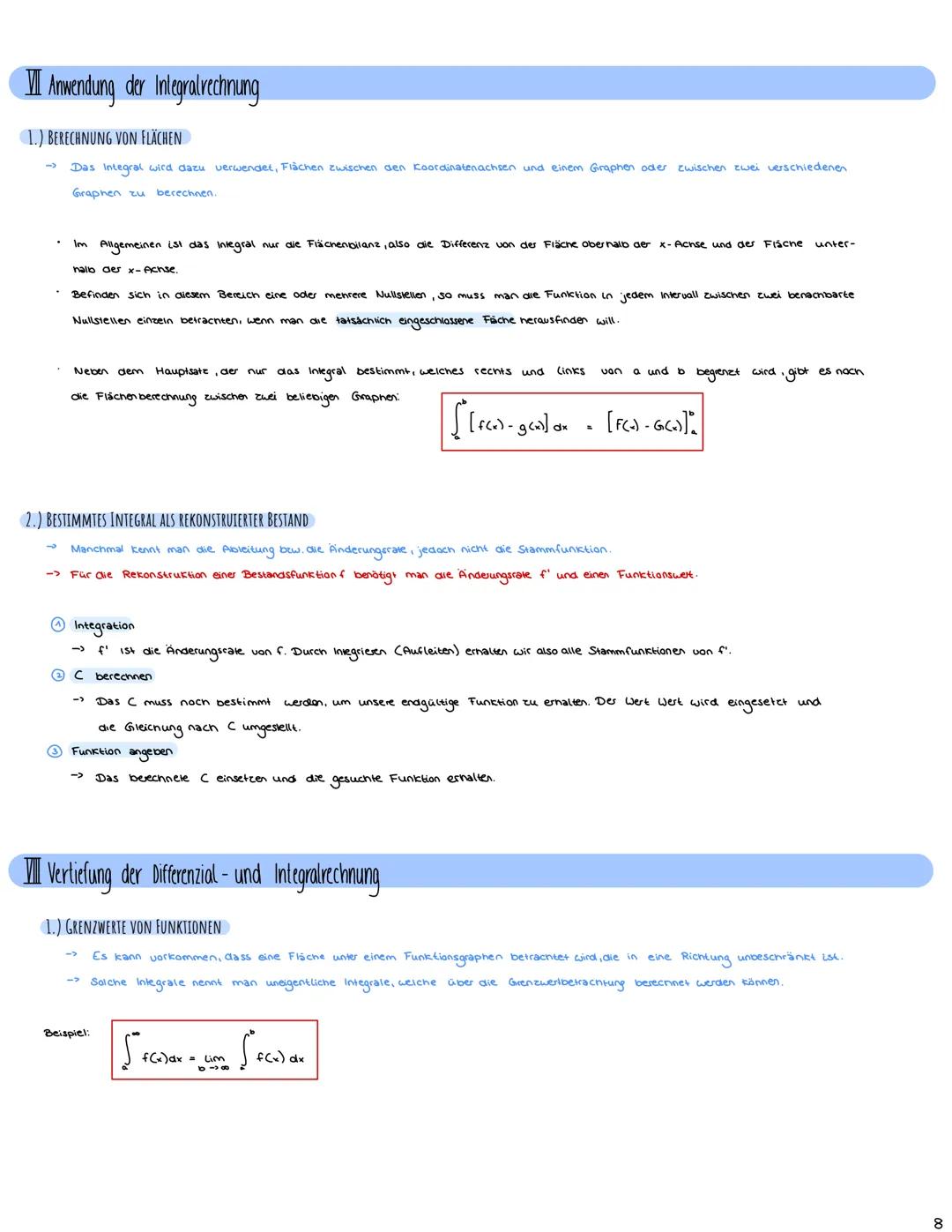 + X
Mathe Abitur 2023
Lernzettel
|
•1• INHALTSVERZEICHNIS
I EXPONENTIALFUNKTIONEN S.A
1.) CHARAKTERISTISCHE EIGENSCHAFTEN EXPONENTIELLER WAC